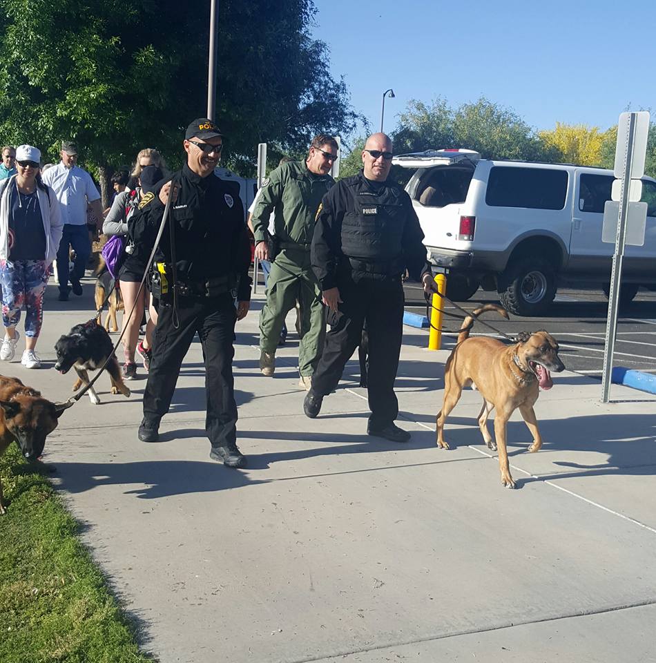 D&H AC with the Tucson police K9 walk 2016b