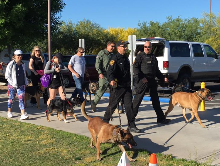 D&H AC with the Tucson police K9 walk 2016