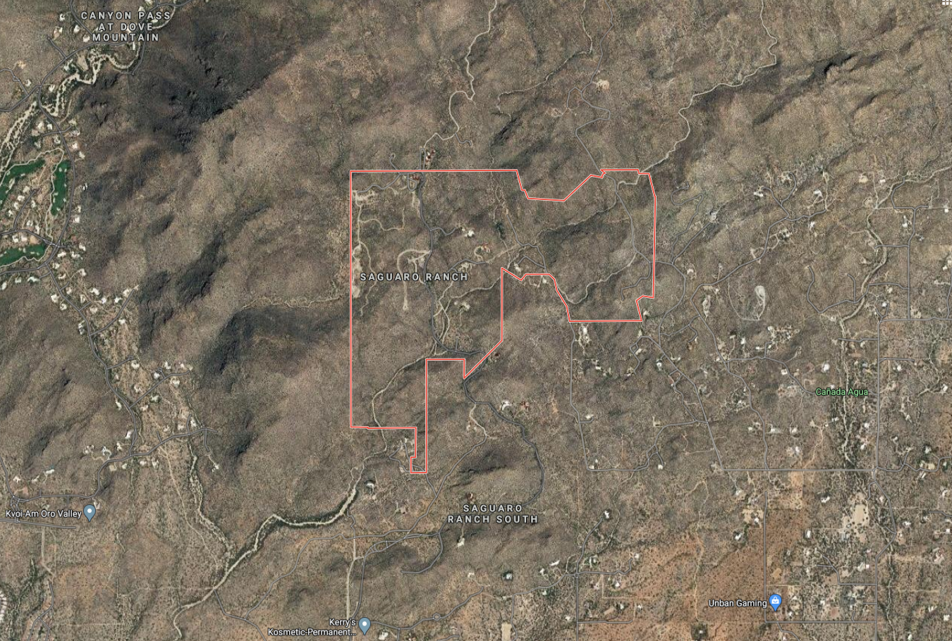 saguaro ranch satellite map 85755