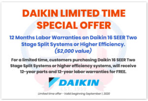 Daikin Limited Time Special Offer