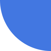 Partial blue circle arc occupying the left and top edges on a white background, forming a curved shape.