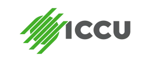Logo with a green jagged square/gear on the left and gray wordmark to the right.