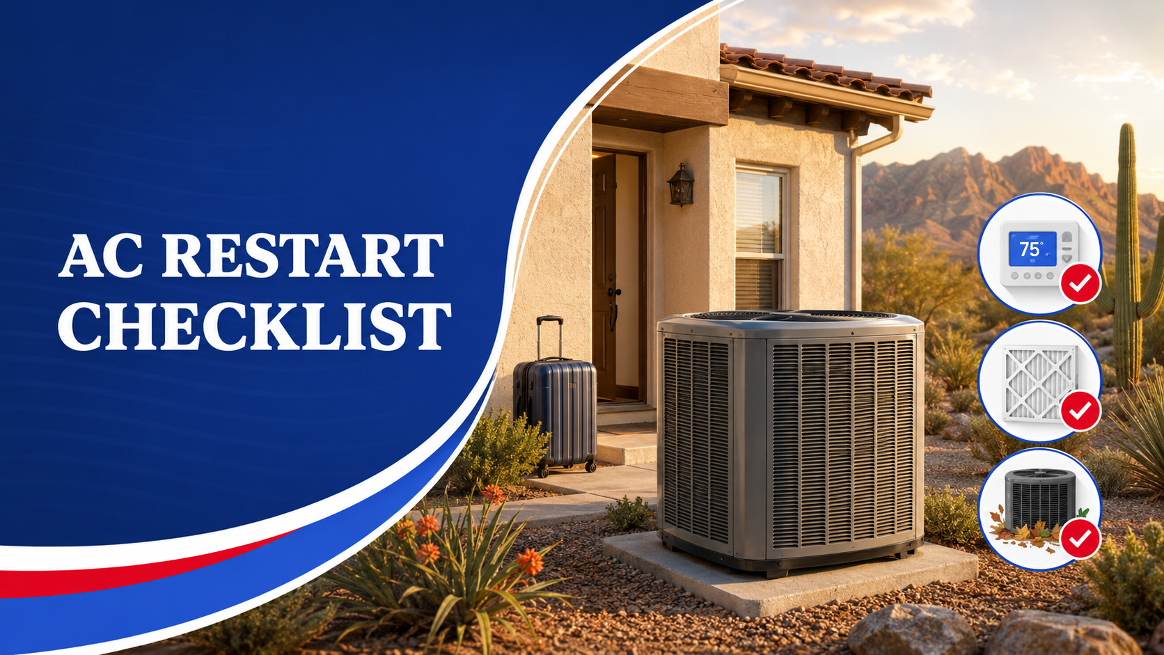 Tucson checklist for restarting your AC